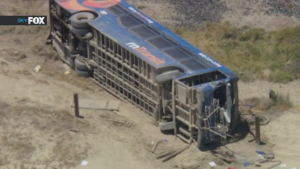 Bus crash in Lancaster injures at least 20
