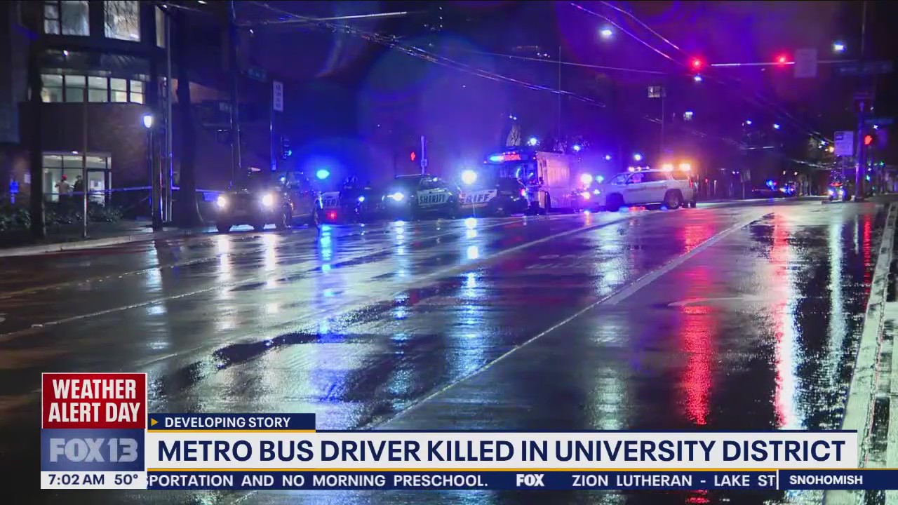 Bus driver stabbed, killed near UW in Seattle