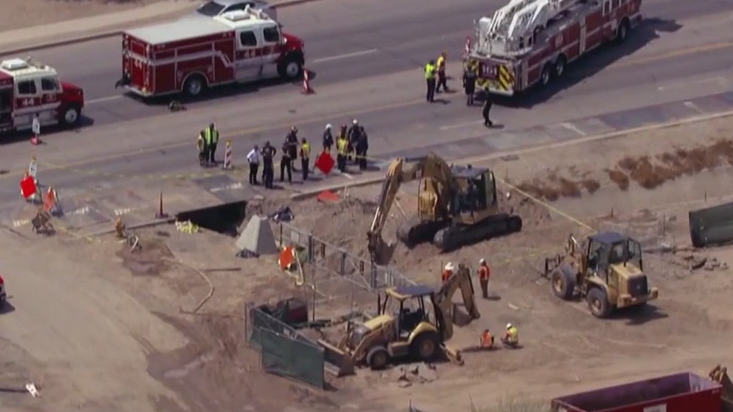 Firefighters rescue man out of trench in Phoenix