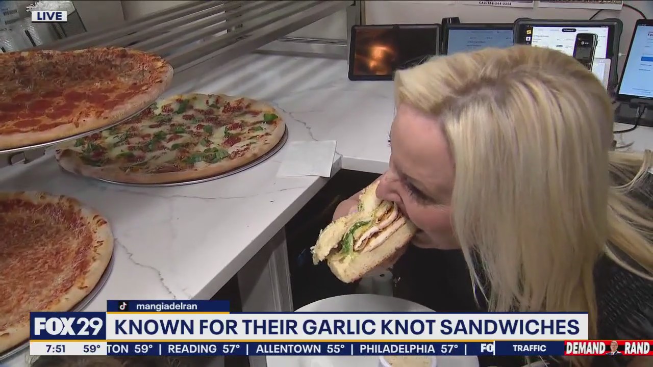 Tasting The Viral Garlic Knot Sandwich
