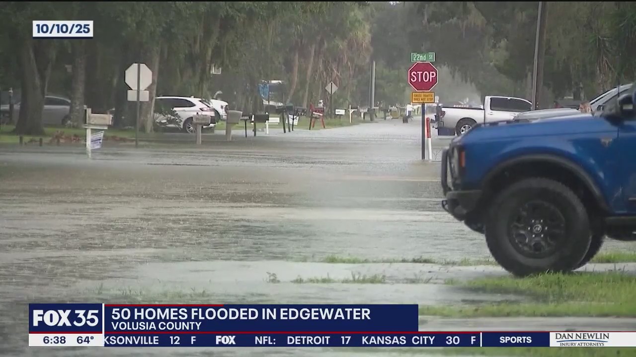 50 homes flooded in Edgewater