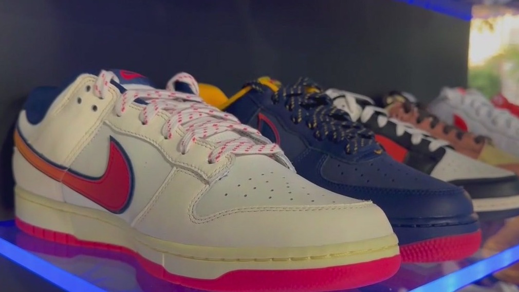 Shoe giveaway for students at Soul Play