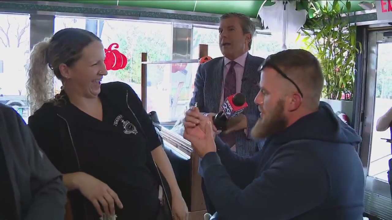 Surprise Proposal During The Breakfast Shift!