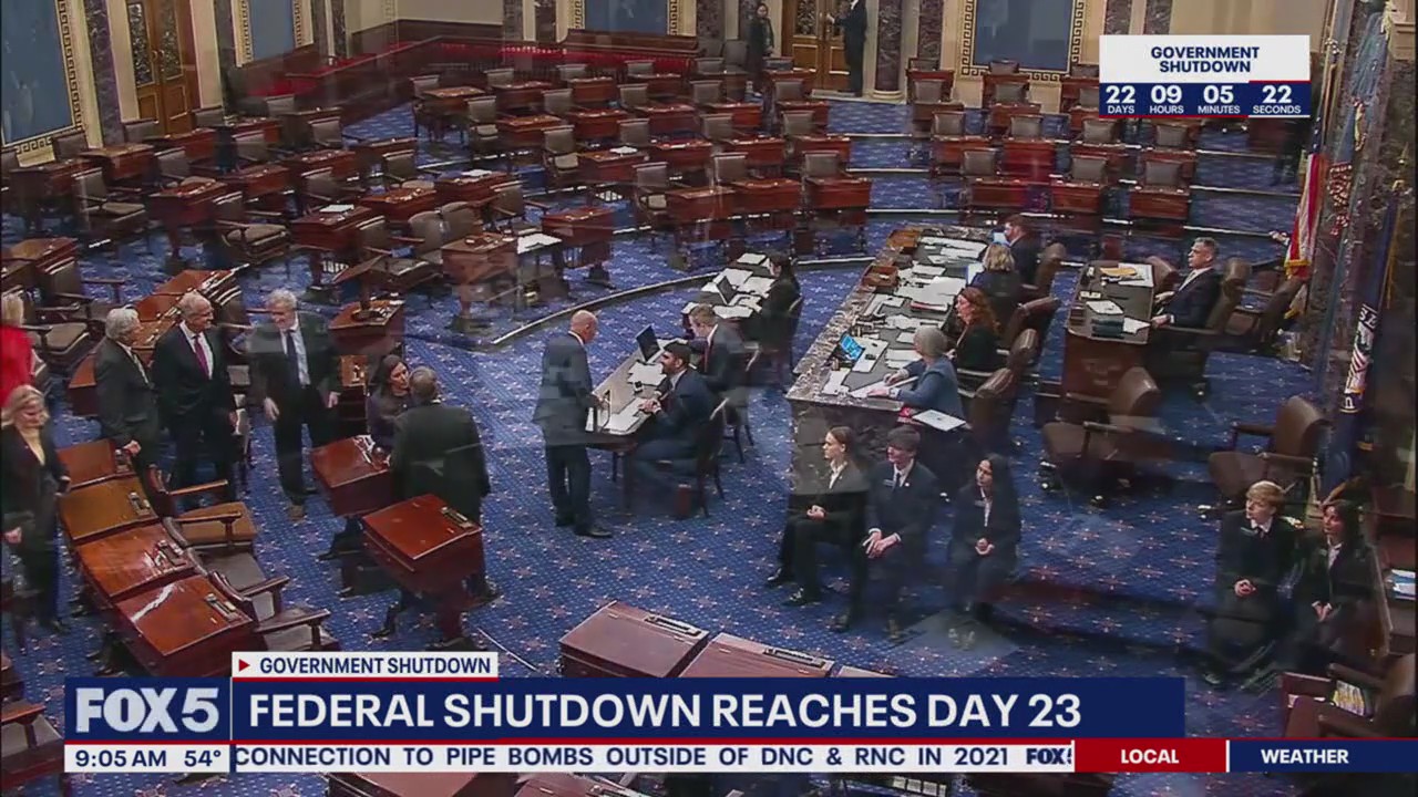 Government shutdown day 23: Senate vote expected today