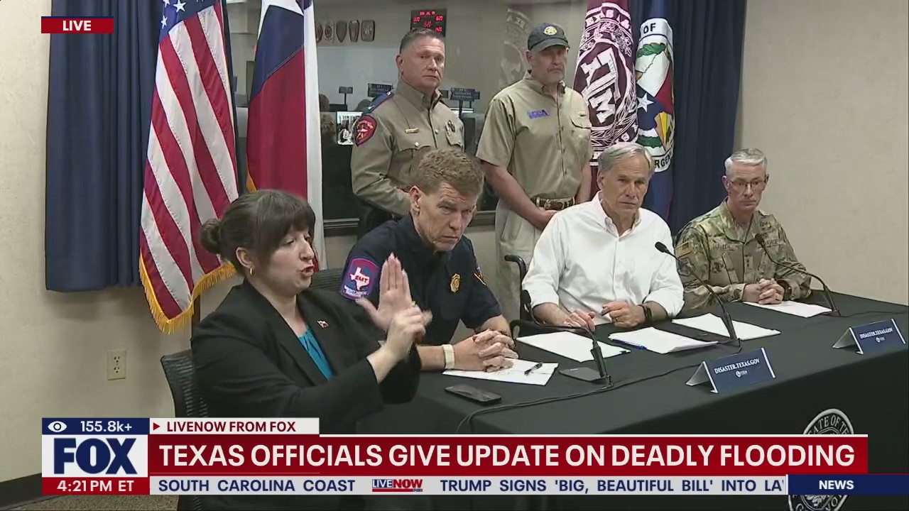 Gov. Greg Abbott, flood update from Austin, TX