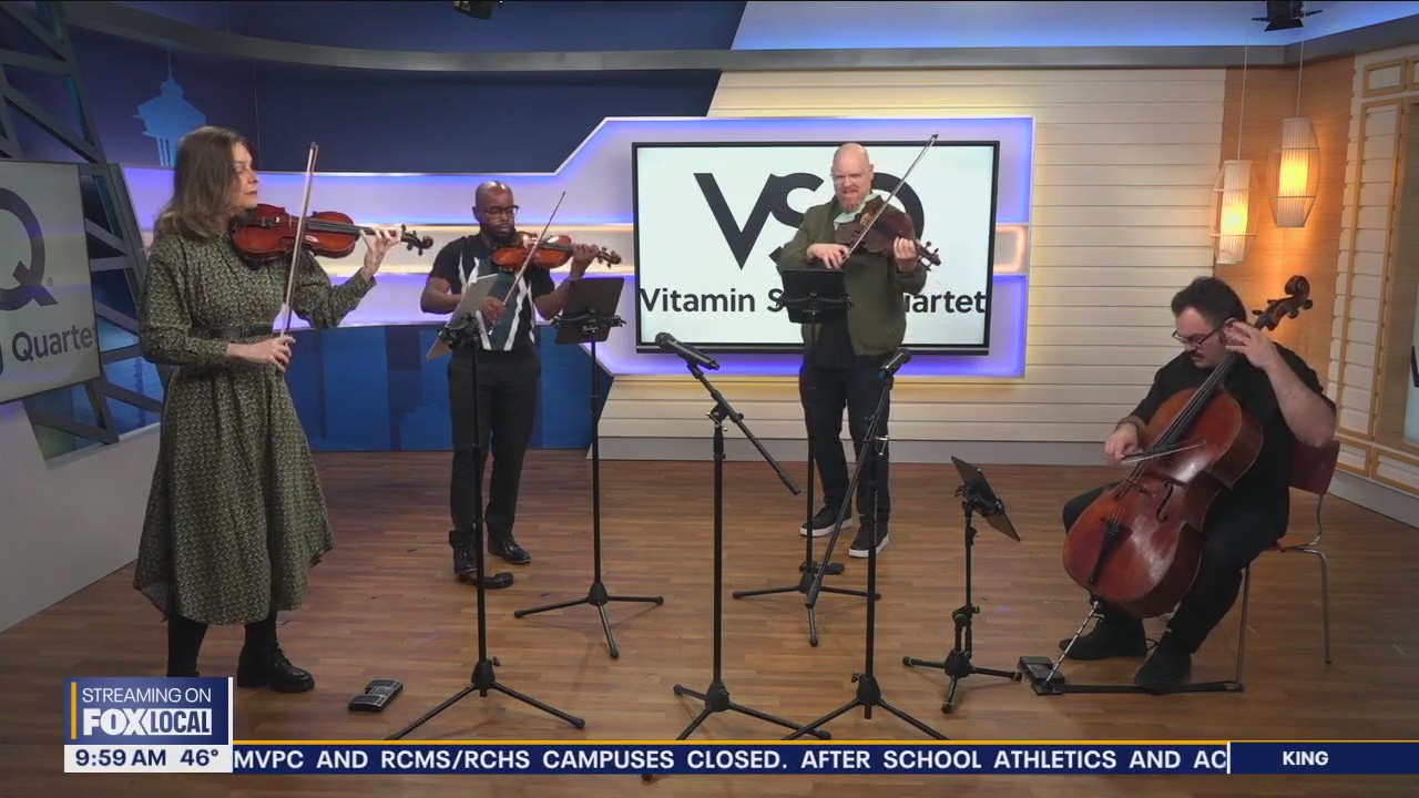 Vitamin String Quartet performs on Good Day Seattle