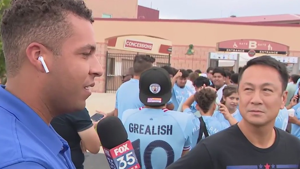 Manchester City fans excited for Barcelona match