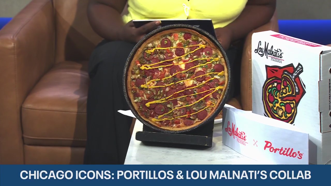 Trying Portillo's and Lou Malnati's Chicago Dog deep dish pizza | ChicagoNOW