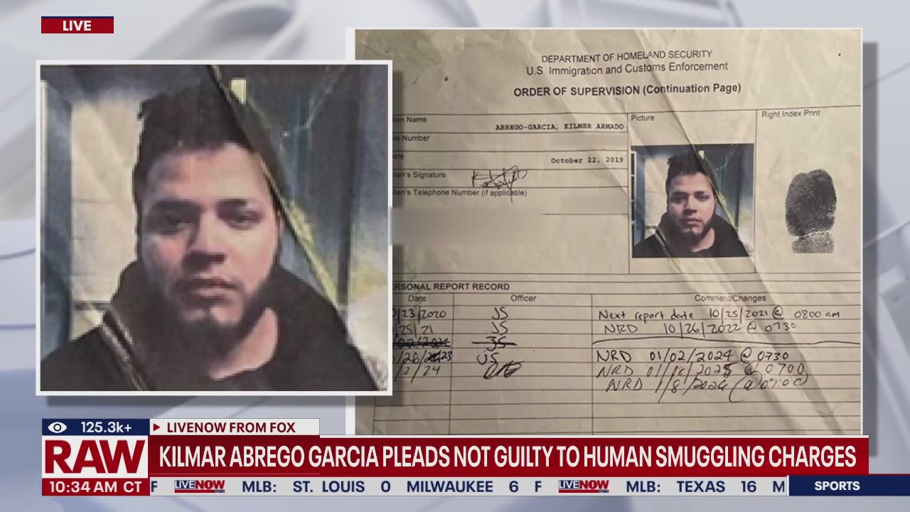 Kilmar Abrego Garcia pleads not guilty in court