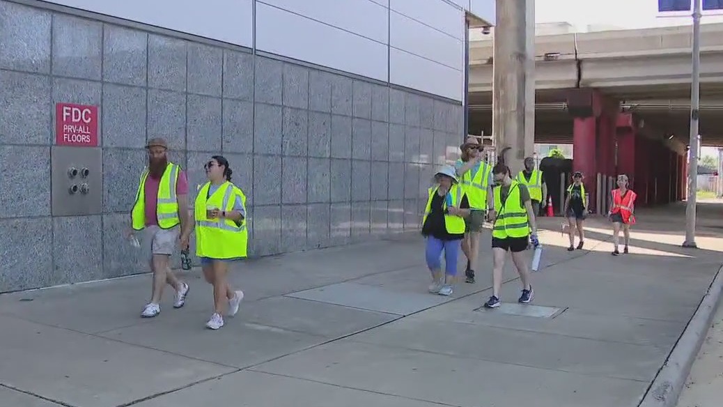 Houston Polk Street activists 'Walk the Route' to protest street closure