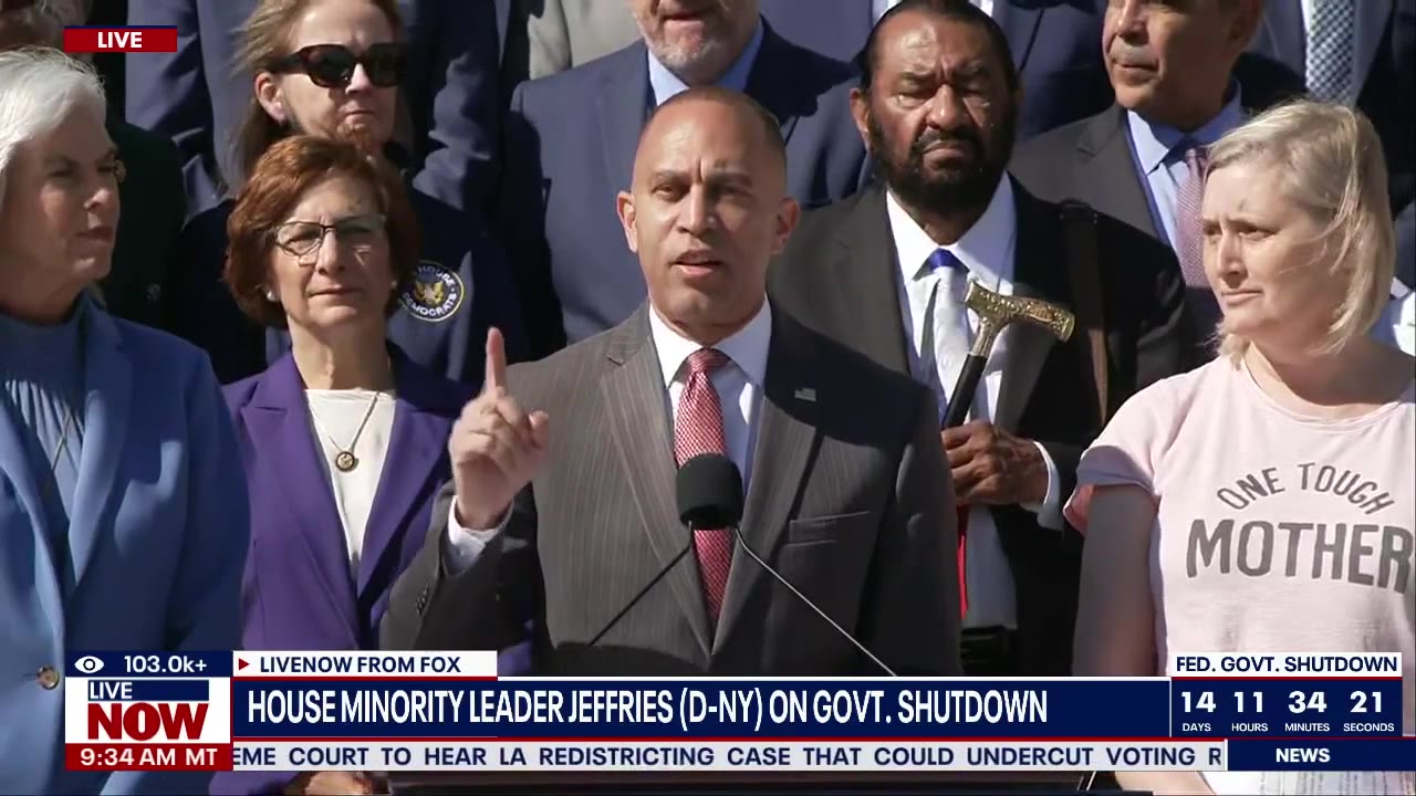 House Democrats on Government shutdown day 15