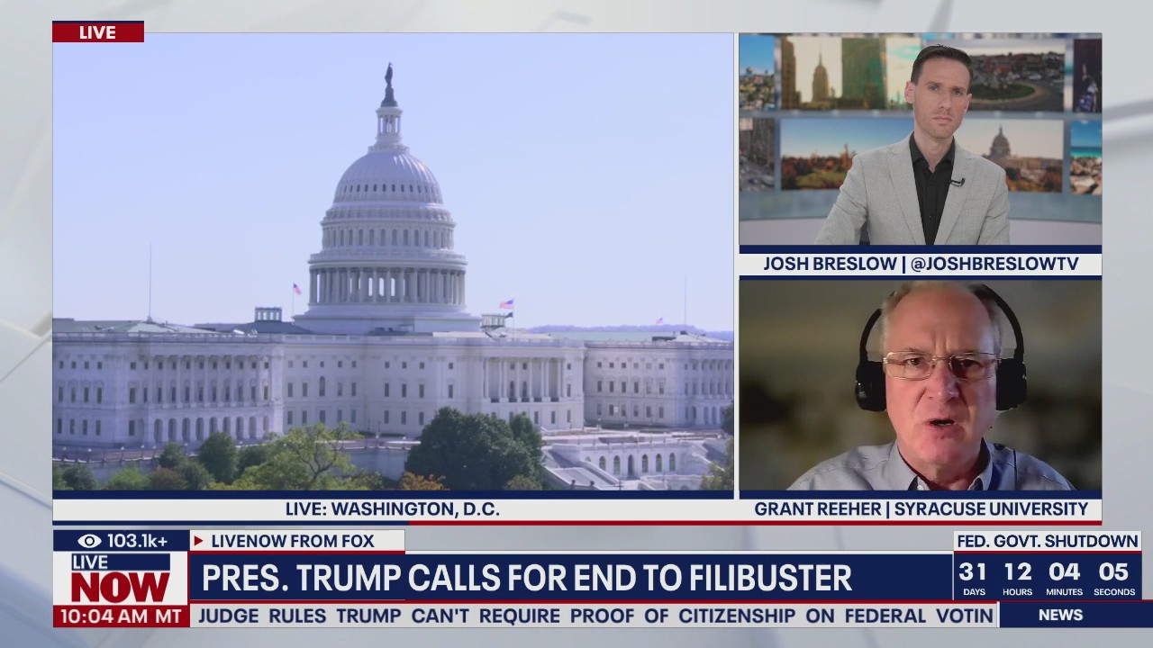 Trump calls for an end to the filibuster