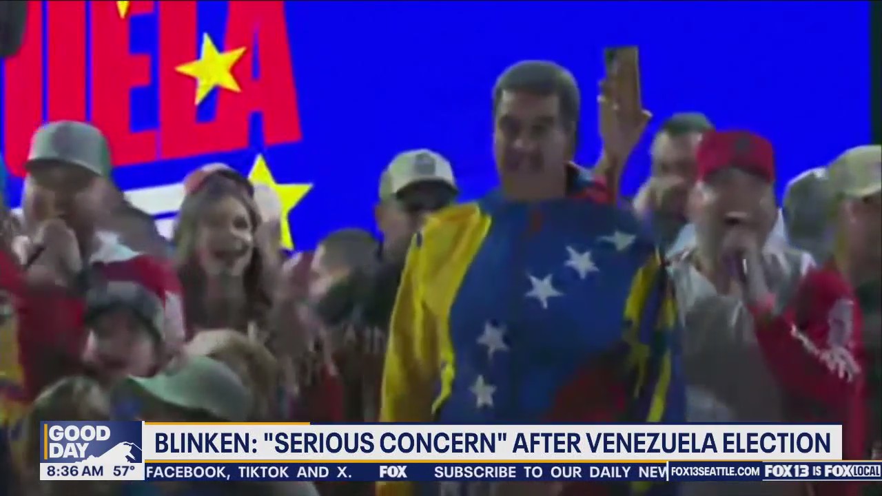 U.S. Blinken: 'Serious concern' after Venezuela election