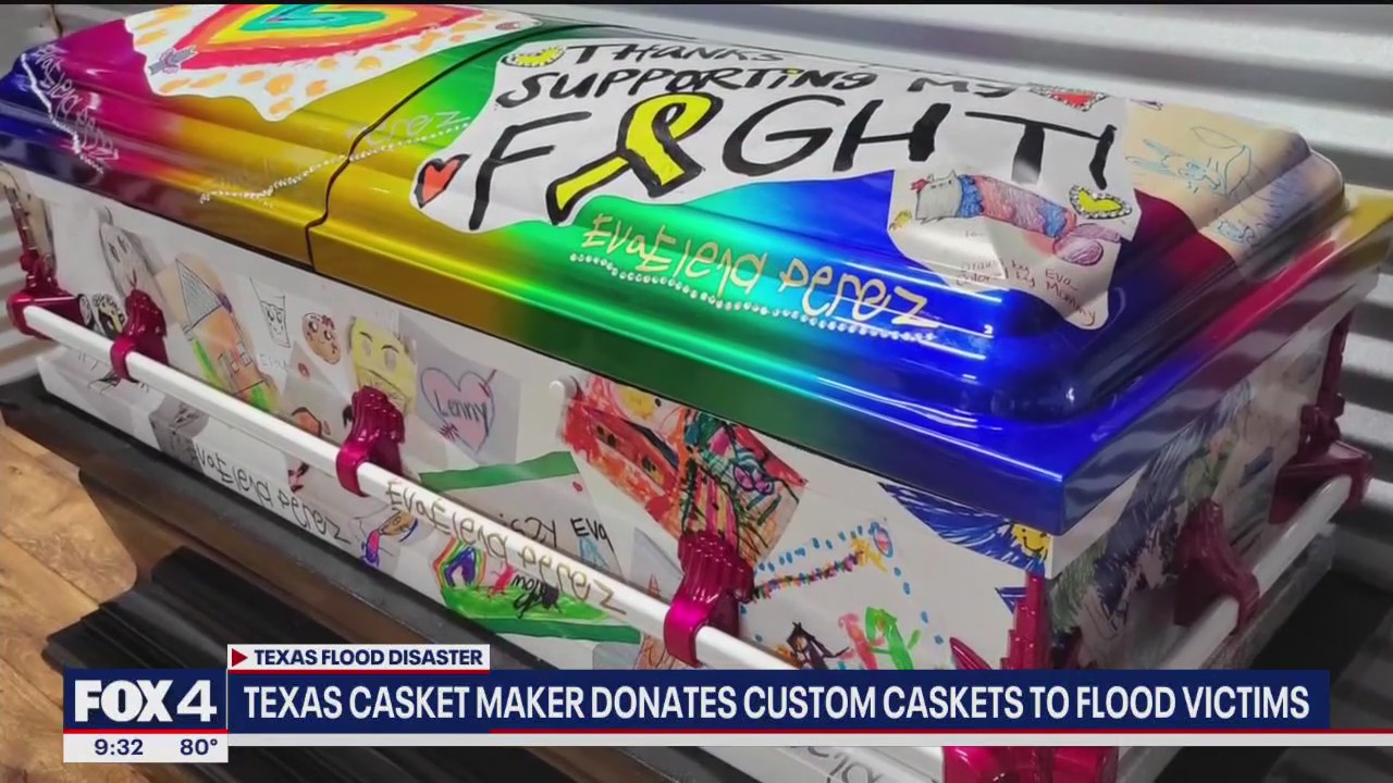 Texas casket-maker offering services for flood victims