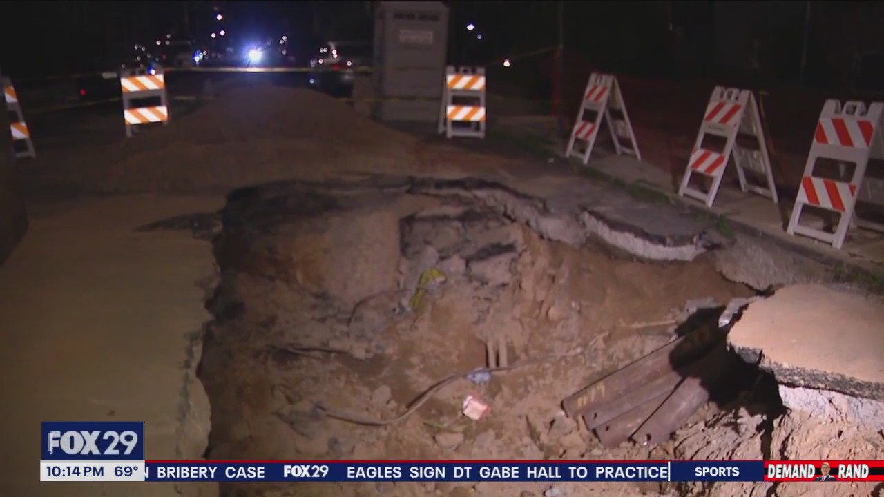 Huge hole in Overbrook causing major concern