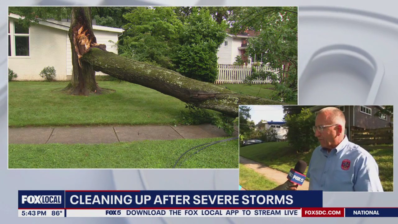 Cleanup continues across Montgomery County after severe storms