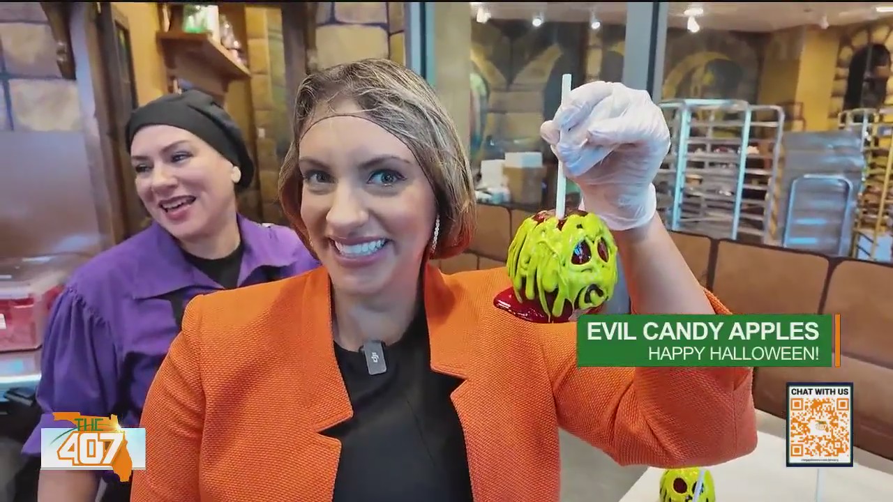 Evil candy apple stealing the spotlight at Candy Cauldron