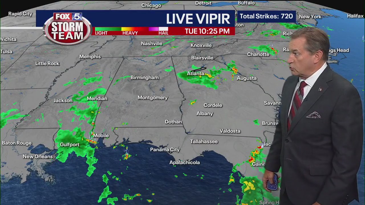 Tuesday night forecast