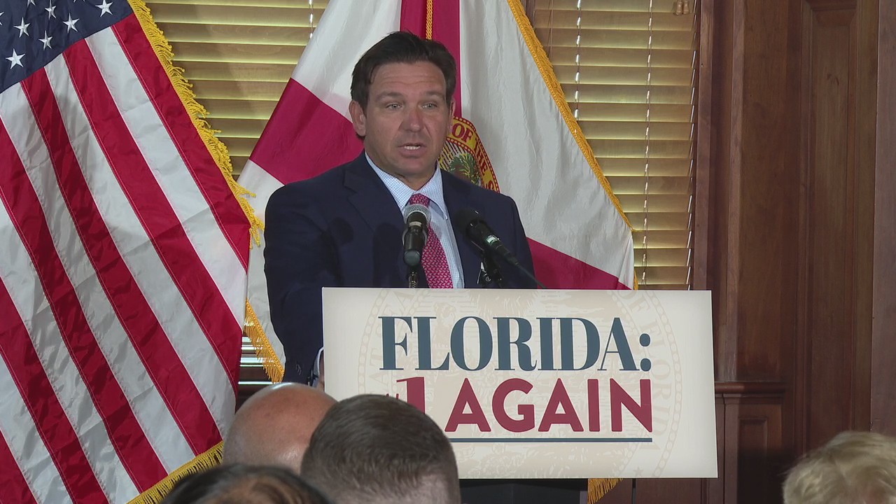 Gov. DeSantis news conference in Sarasota
