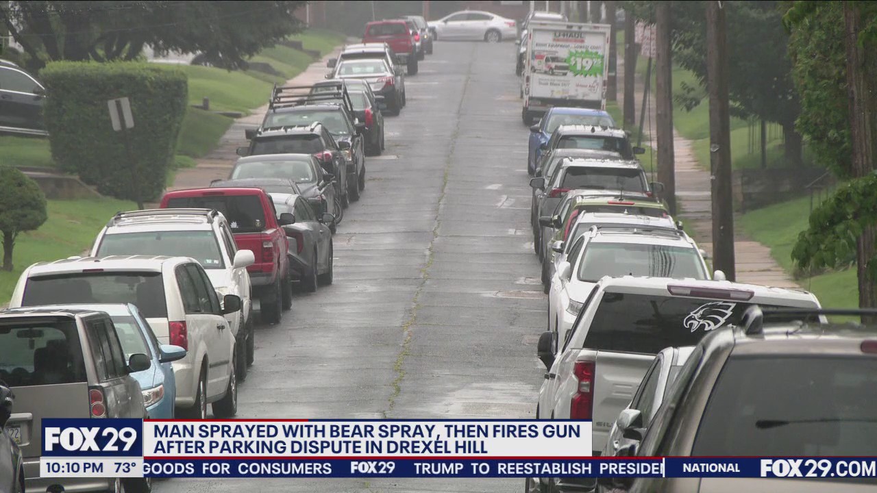 Man sprayed with bear spray fires gun after parking dispute in Drexel Hill