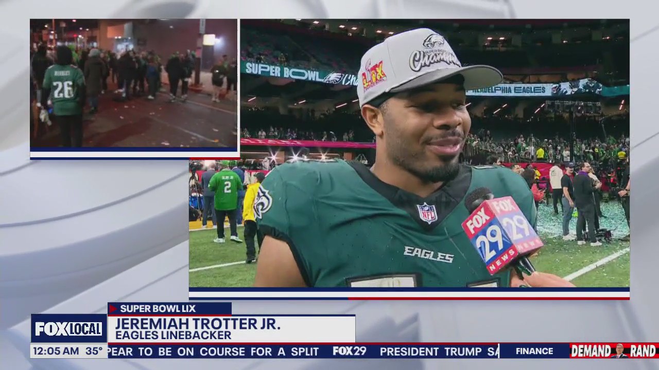 Jeremiah Trotter Jr. on family ties to Eagles