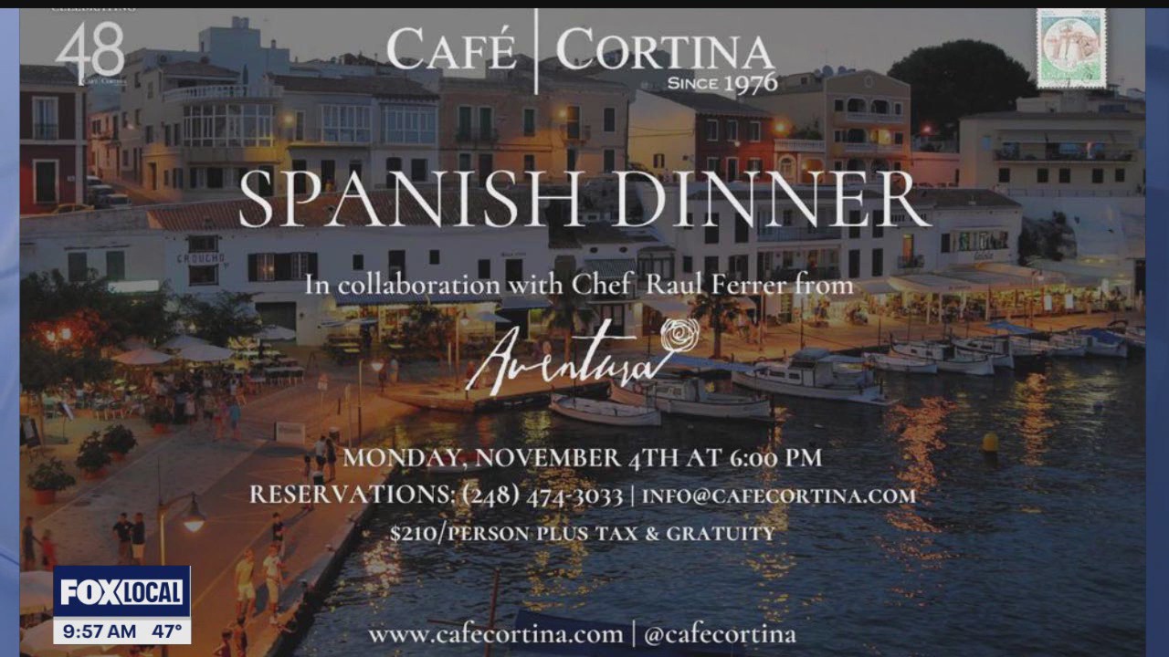 Cafe Cortina to host Spanish dinner event with Aventura