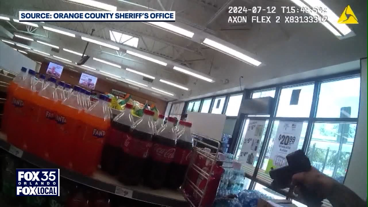 Video shows deputy shoot suspected gang member in store