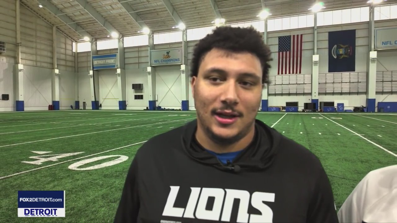WOODY WONDERS: Lions lineman Christian Mahogany talks about music, and learning the playbook