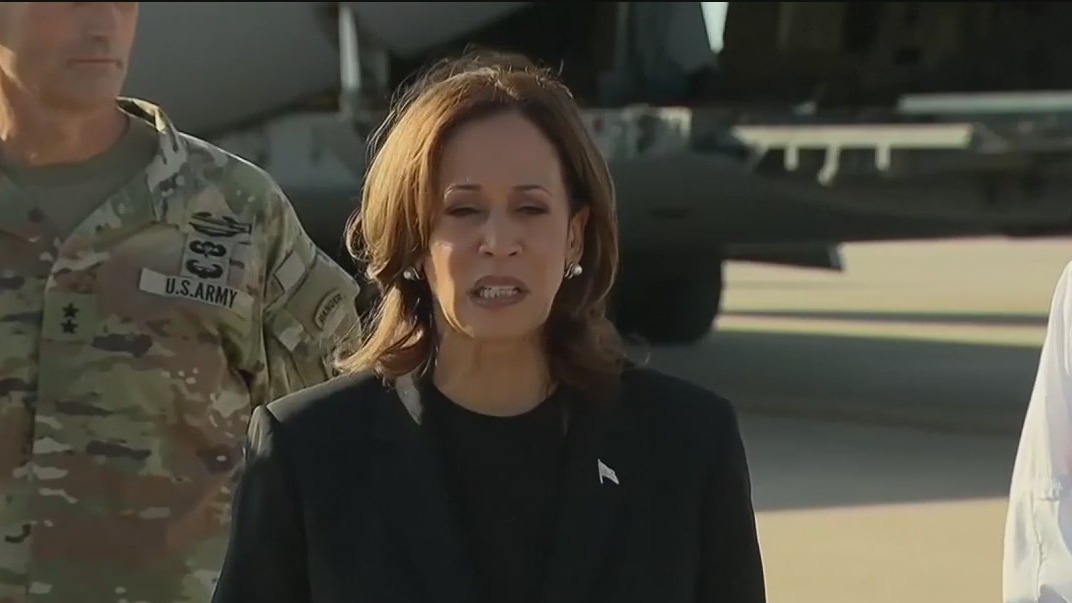 Harris sees Hurricane Helene aftermath, Trump returns to Butler