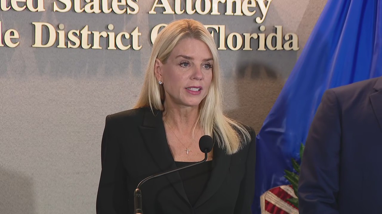 Full news conference: Pam Bondi on human trafficking in America