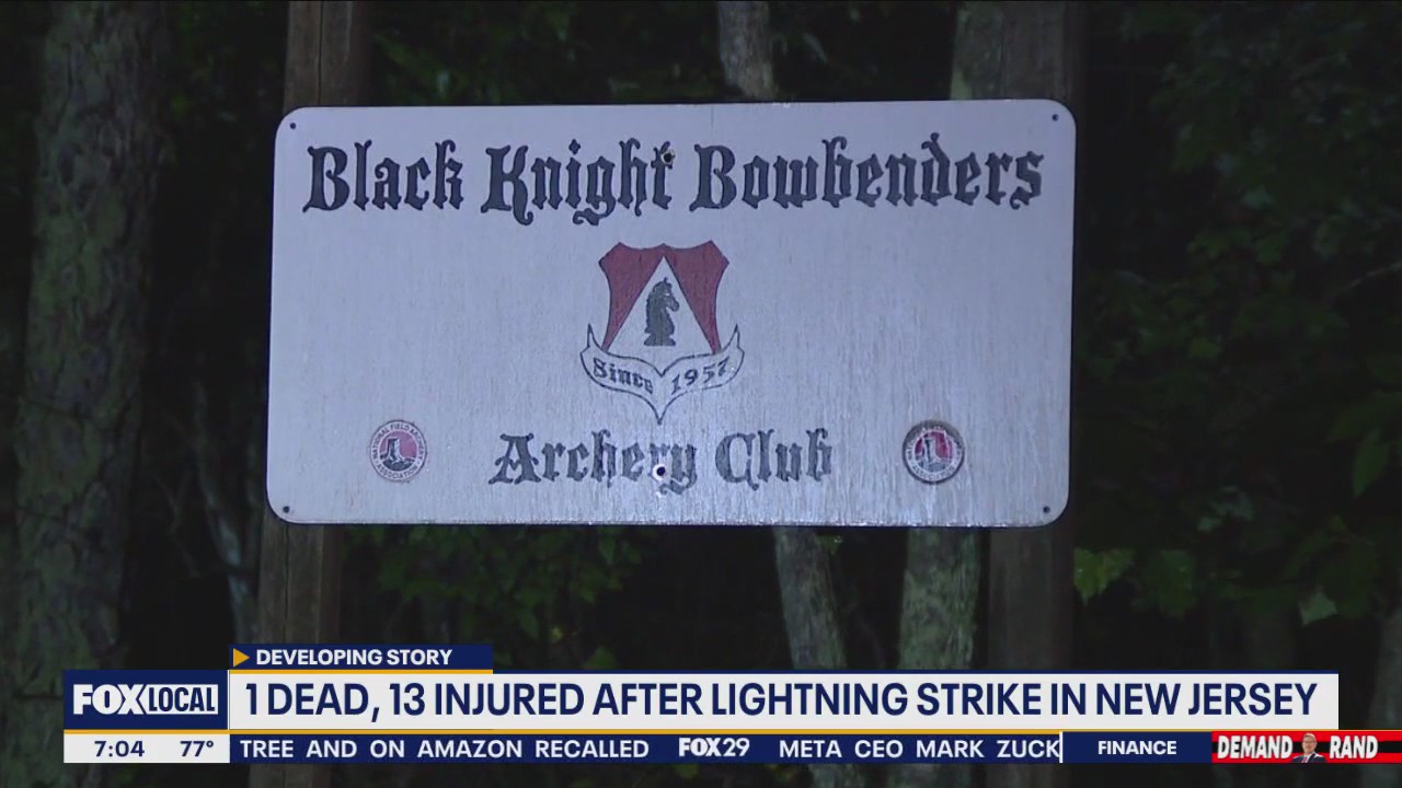 Lightning strike at New Jersey archery range kills 1, injures over a dozen