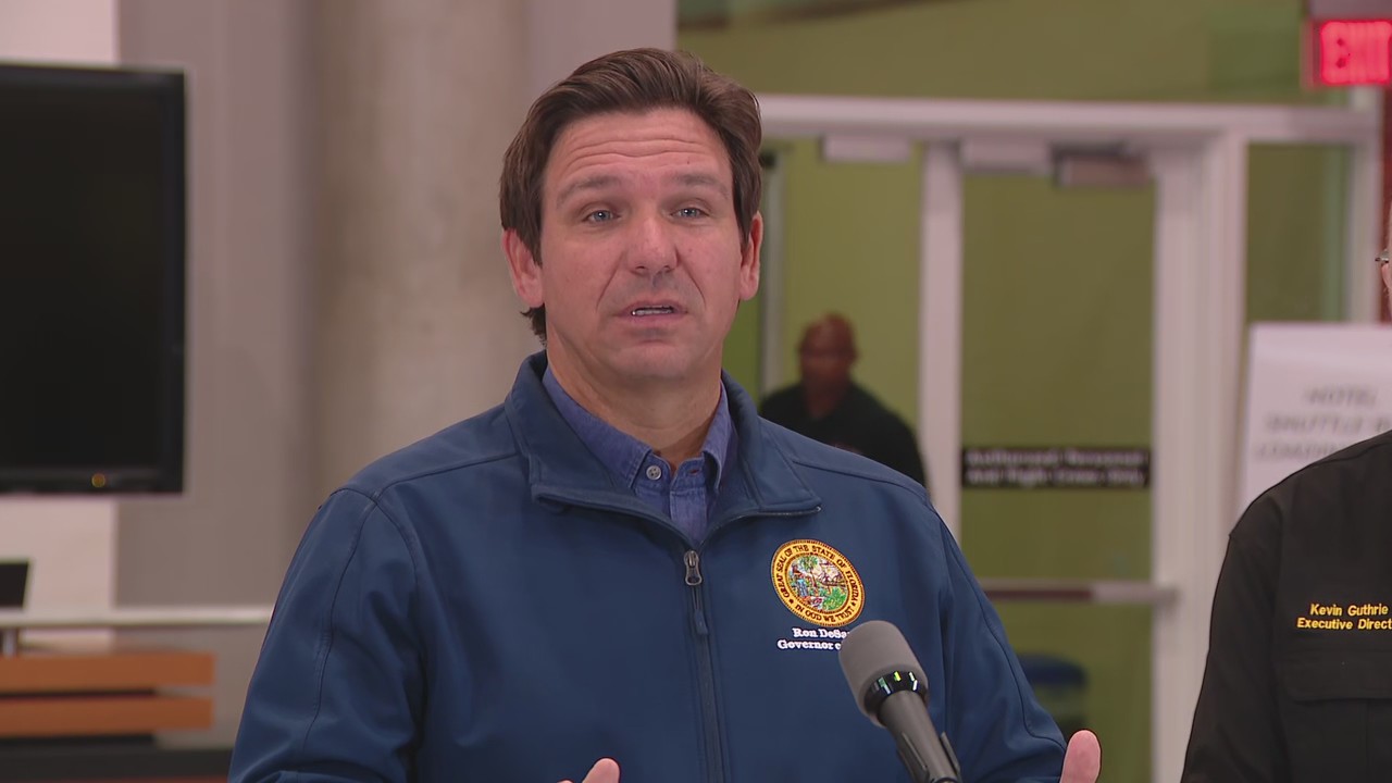 Full news conference: Gov. DeSantis on rescue flights to TPA
