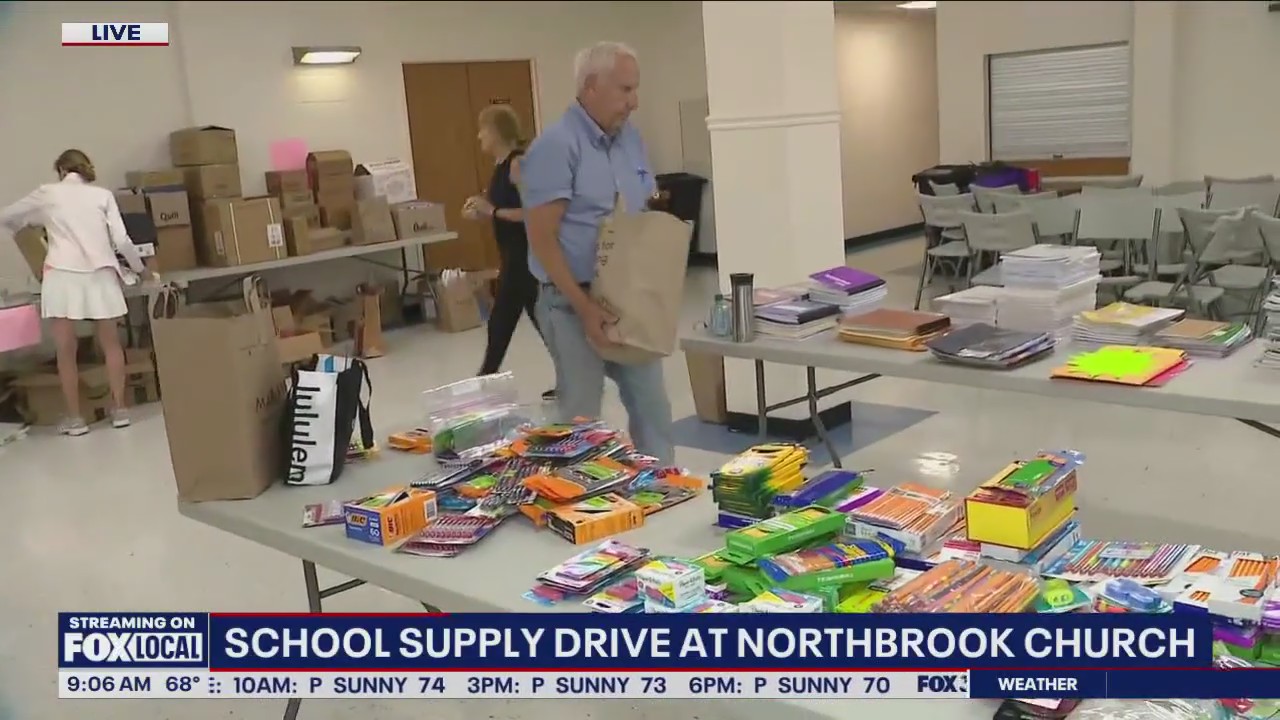 School supply drive gets underway at Northbrook church