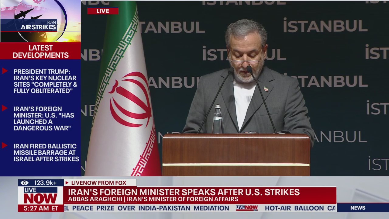 Iran FM speaks after U.S. strikes