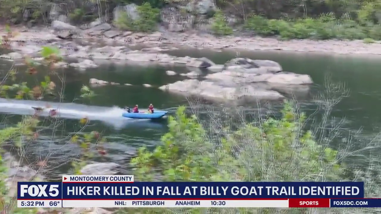 Man dead after falling while hiking on Billy Goat Trail