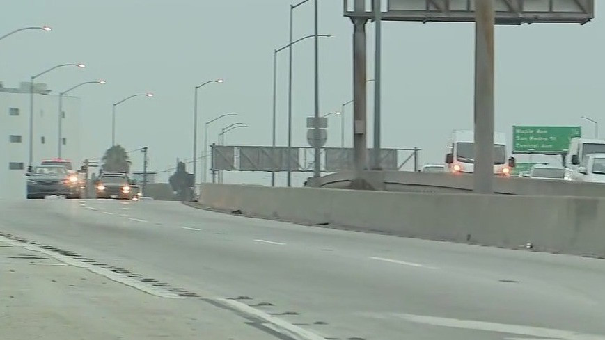 10 Freeway reopens in downtown LA after crash