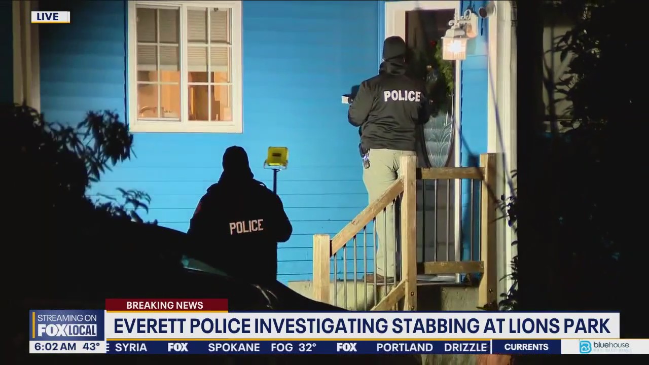 Everett, WA police investigate stabbing at Lions Park