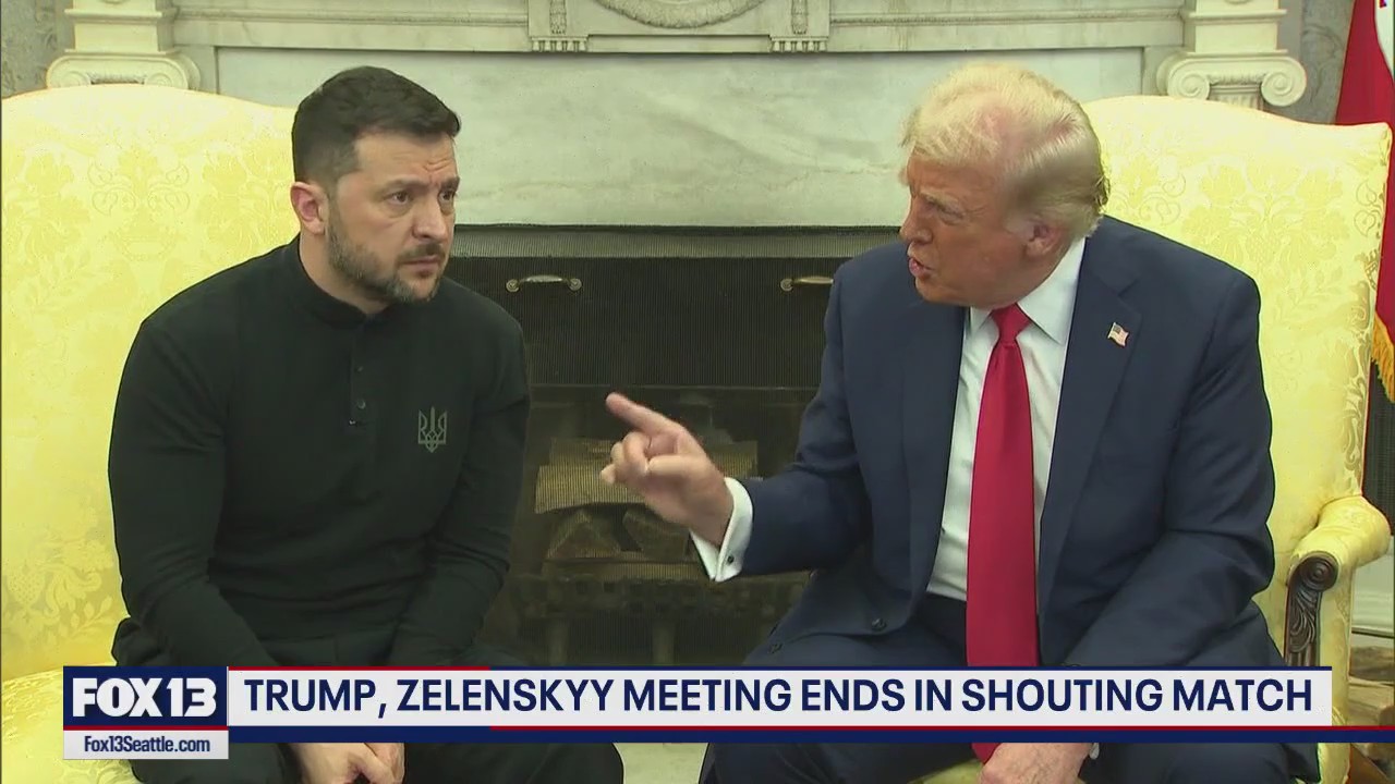 Trump, Zelenskyy meeting ends in shouting match