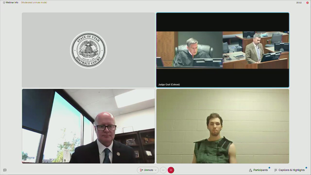 Tyler Robinson appears in court