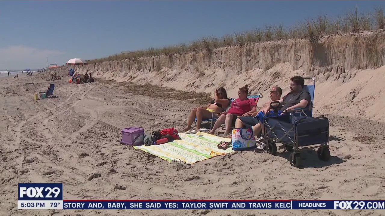 Hurricane Erin causes major erosion to Strathmere Beach