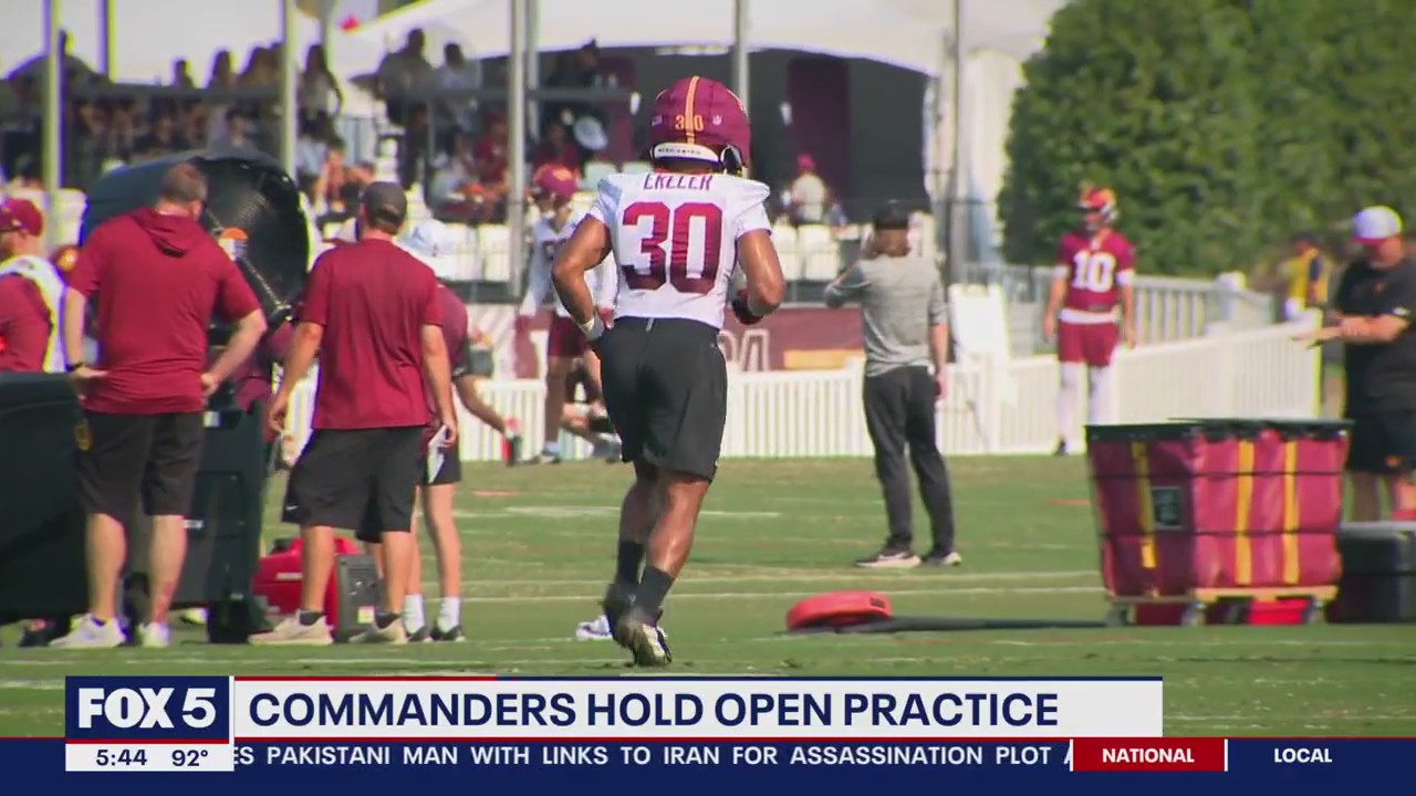 High energy from fans as Commanders hold final open practice