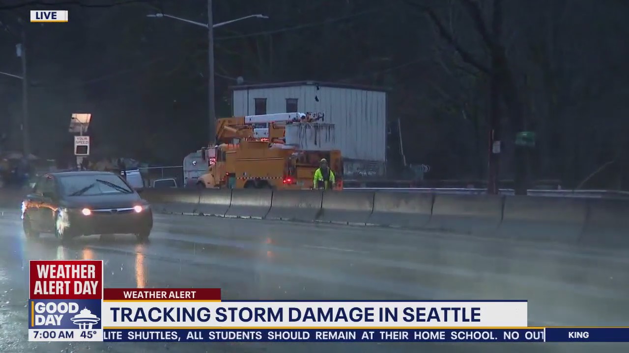 Crews respond to powerline fire near Seattle’s Aurora Bridge