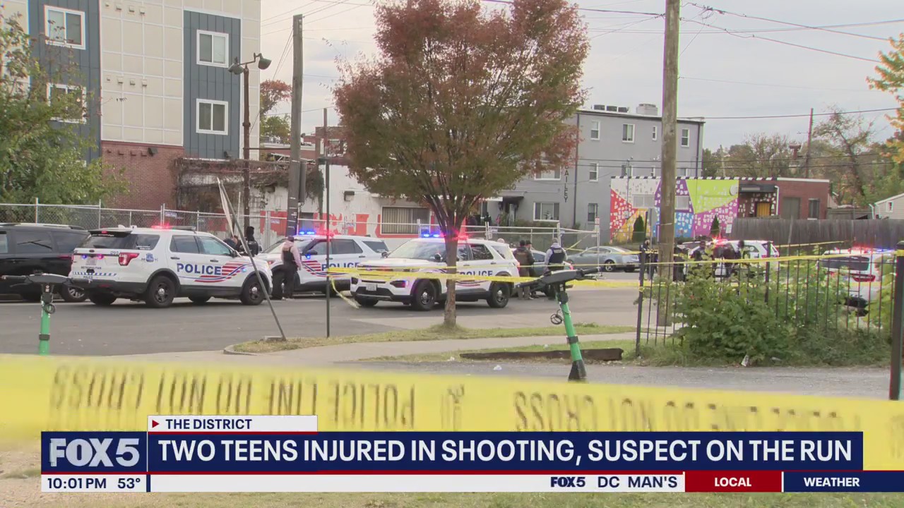 2 teens injured in shooting in Northeast DC