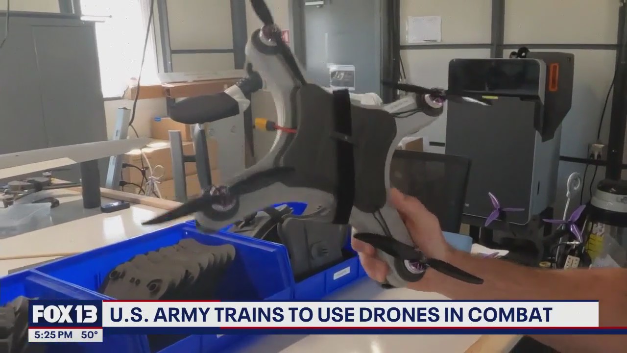 US Army trains to use drones in combat
