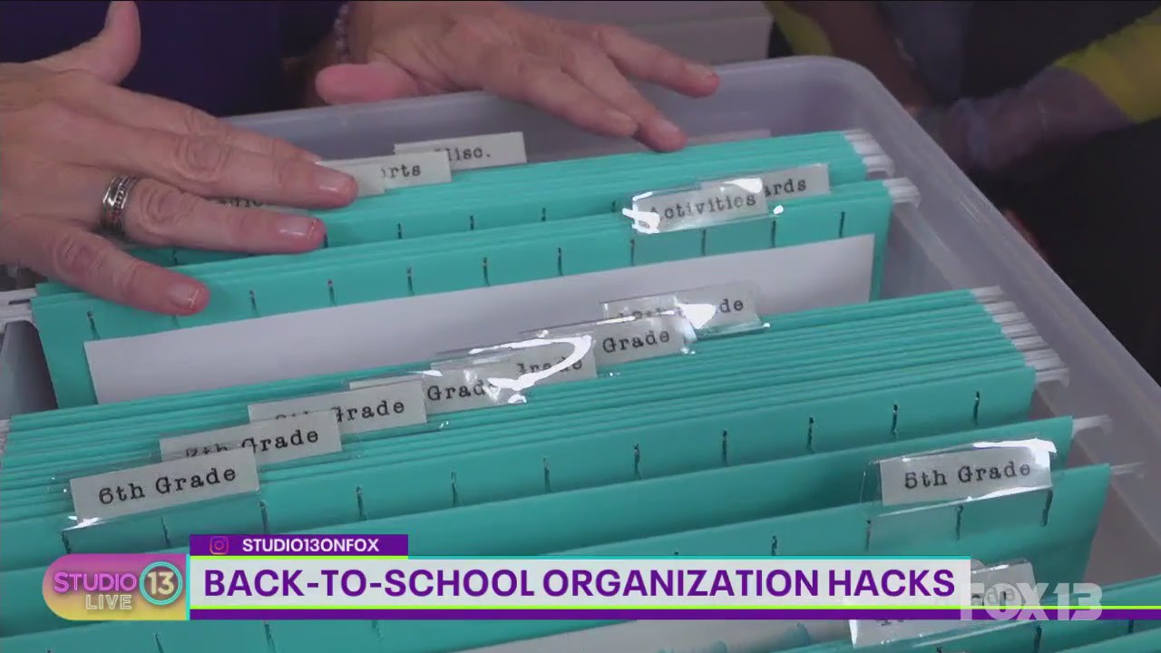 Back-to-school organization hacks with Bee Organized