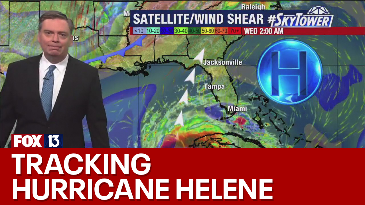 Hurricane Helene making its way toward Florida
