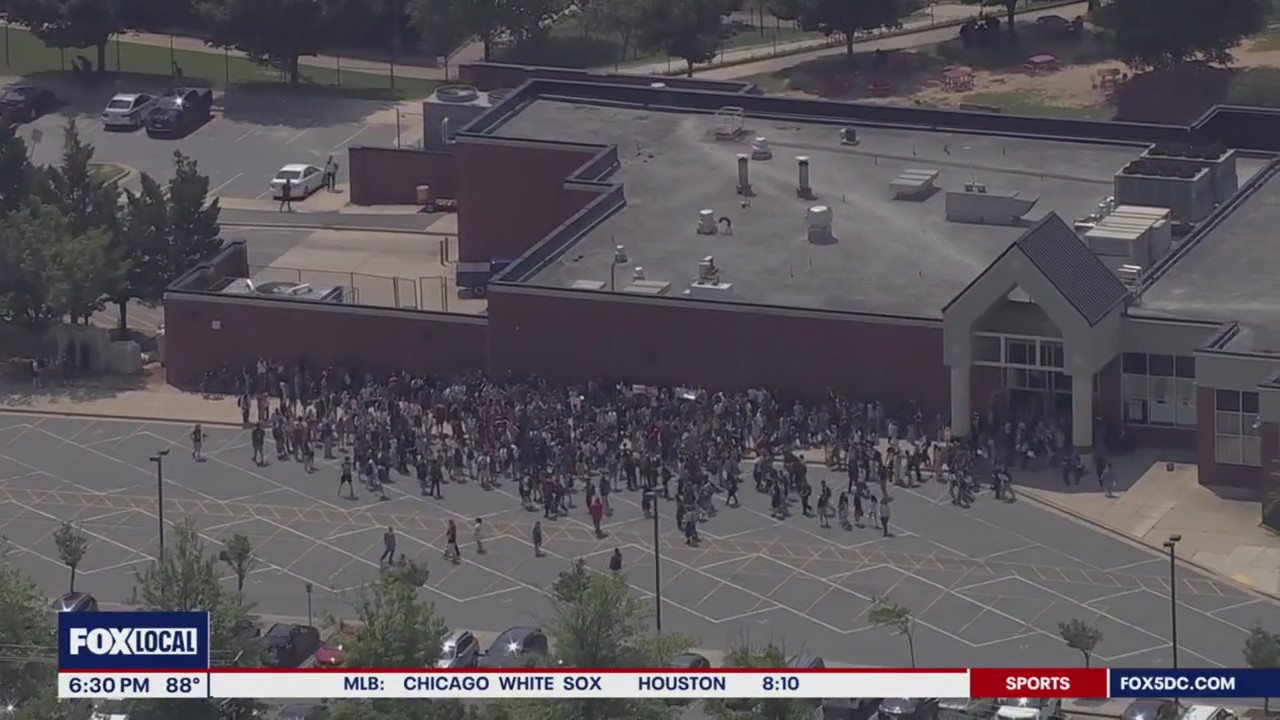 Maryland high school students walk out in protest of classmate’s deportation