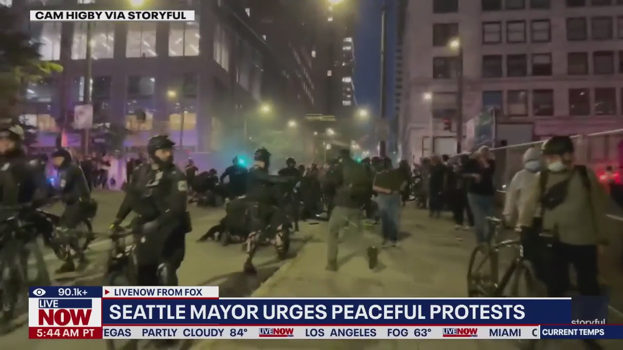 Seattle mayor urges peaceful protests