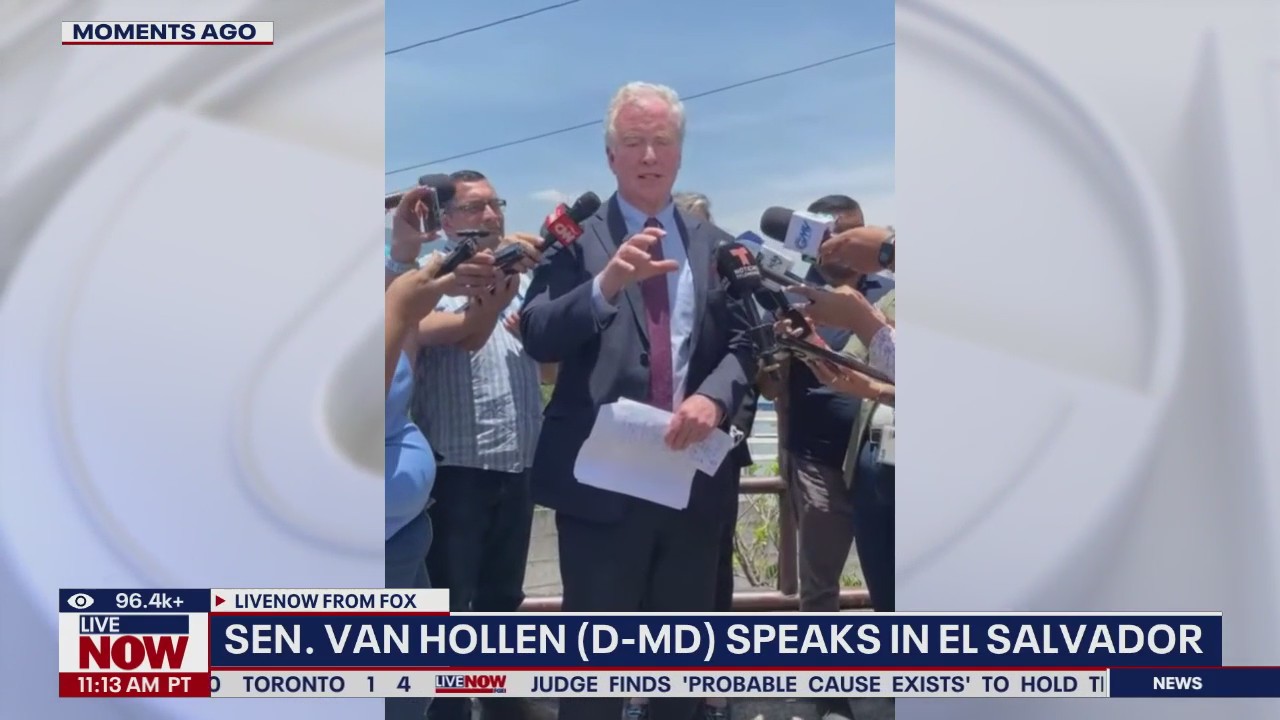 Sen. Van Hollen speaks in El Salvador