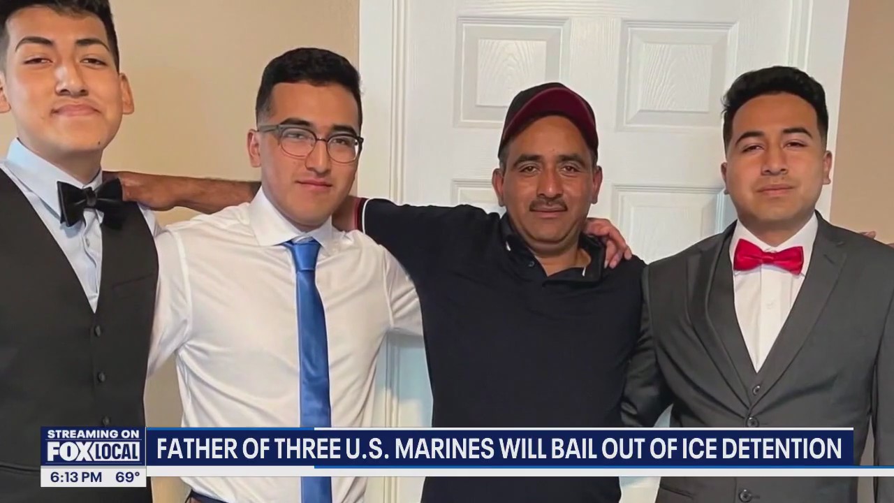 Father of US Marines to be released on bail following ICE detainment